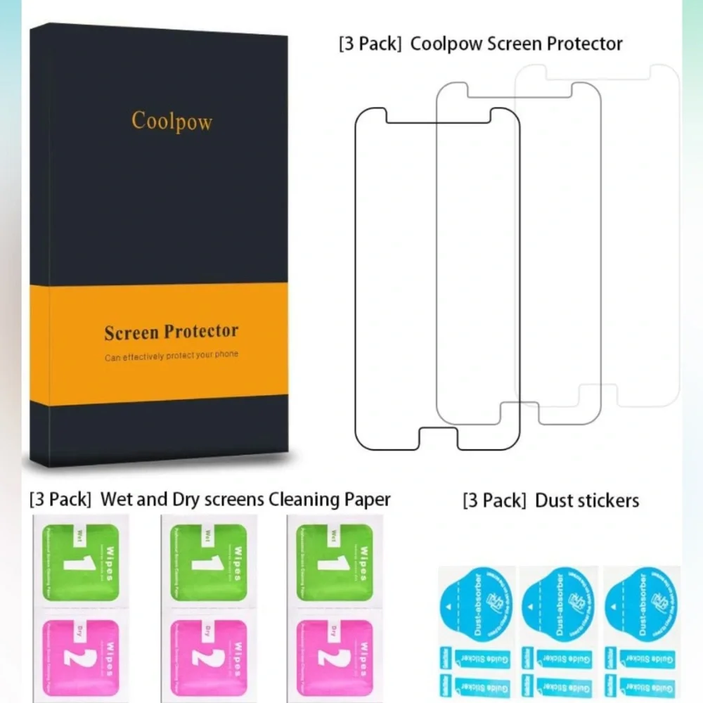 NWT 3Pk Screen Protector for Samsung J3, Anti Scratch, Ultra Clear, Bubble Free